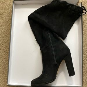 Suede over the knee boots